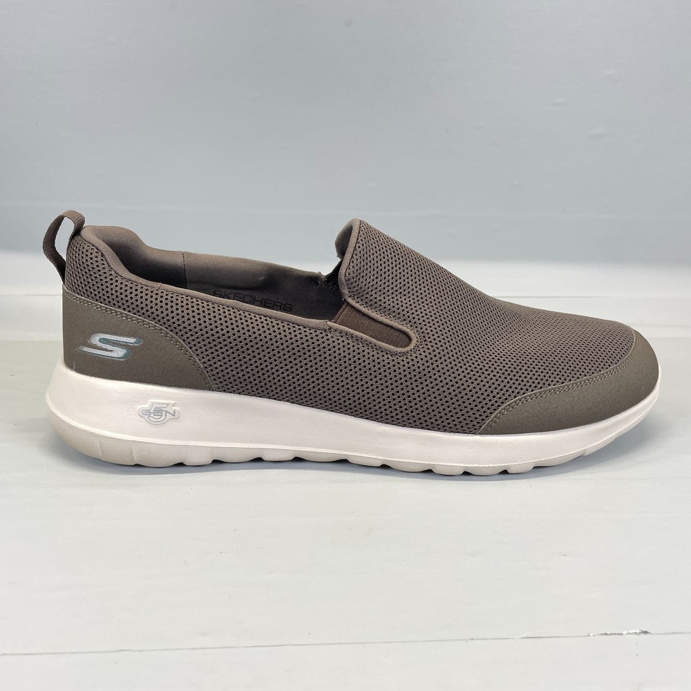 Skechers Go Walk Max Shoes Mens Size 11 Brown Mesh Slip On Comfort Sneakers